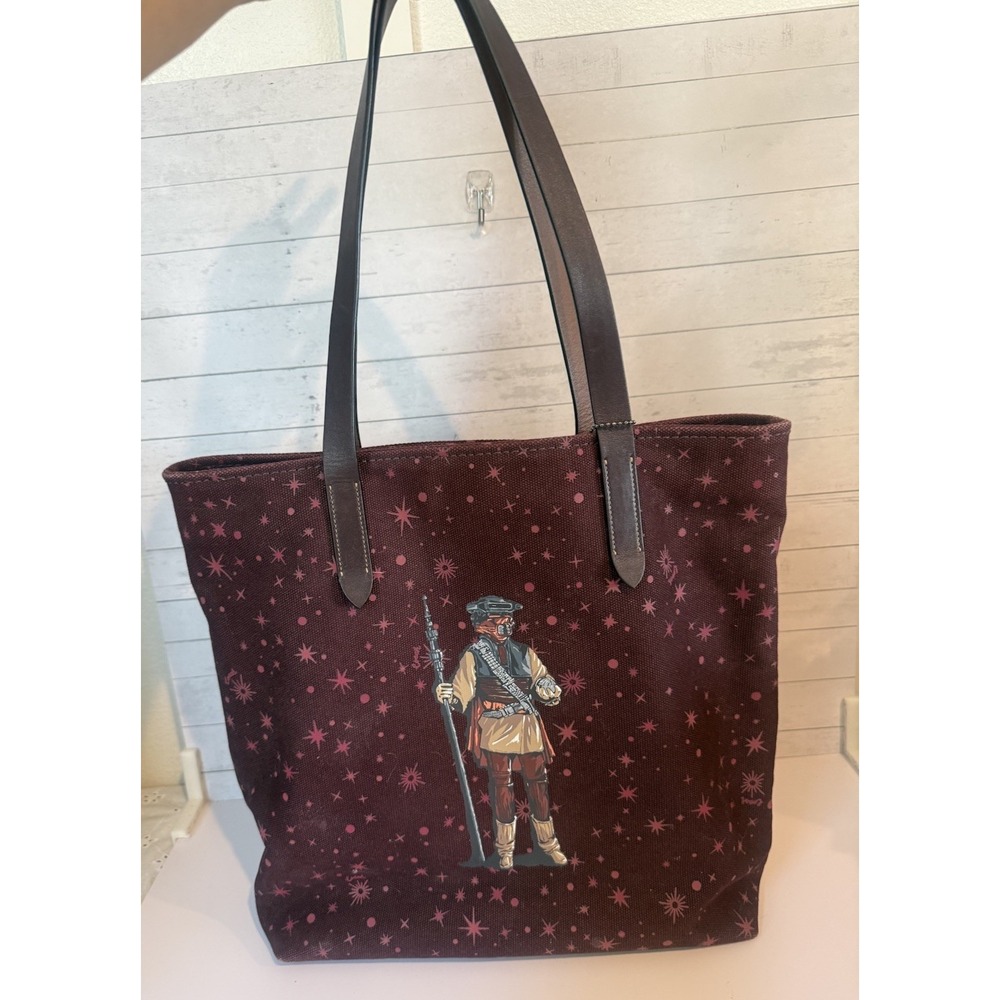 Coach x Star Wars Princess Leia Boushh Tote Bag Starry Print Limited Edition